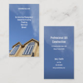 Carte de visite en hausse d'entrepreneur de ciel (Devant / Derrière)