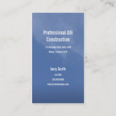 Carte de visite en hausse d'entrepreneur de ciel (Dos)