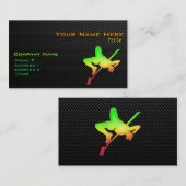 Carte De Visite En hauteur lisse (Devant / Derrière)