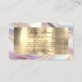 Carte de visite en ivoire et feuille d'or Faux per (Dos)