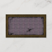 Carte de visite en laiton de dents de Steampunk de (Dos)