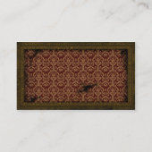 Carte de visite en laiton de dents de Steampunk de (Dos)