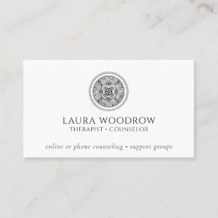Carte de visite en ligne de thérapeute conseiller 