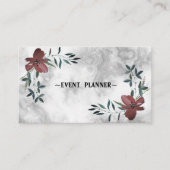 Carte de visite en marbre argenté Cool de luxe (Devant)