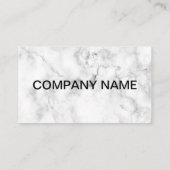 carte de visite en marbre blanc personnalisable (Dos)