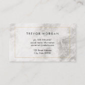 Carte de visite en marbre bordé d'or (Dos)