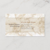 Carte de visite en marbre doré (Dos)
