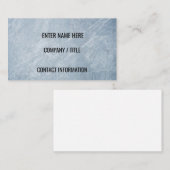 Carte de visite en marbre gris Icy (Devant / Derrière)