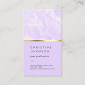carte de visite en marbre lavande (Devant)