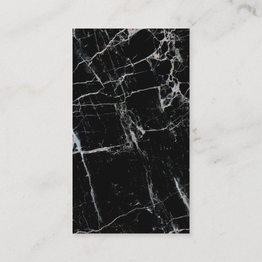 carte de visite en marbre noir (Dos)