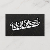 Carte de visite en marbre noir avec SparkleEffet o (Dos)