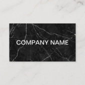 carte de visite en marbre noir personnalisable (Dos)