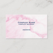 Carte de visite en marbre rose (Dos)