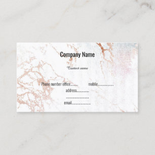 CARTE DE VISITE EN MARBRE ROSE BLANC