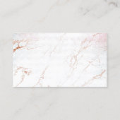 CARTE DE VISITE EN MARBRE ROSE BLANC (Dos)