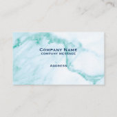 Carte de visite en marbre turquoise (Dos)