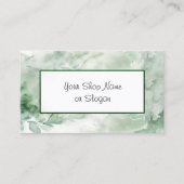 Carte de visite en marbre vert (Devant)