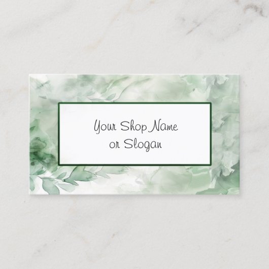 Carte de visite en marbre vert (Devant)