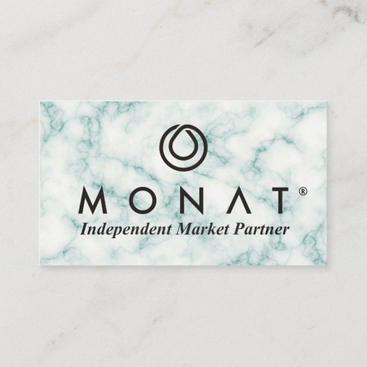 Carte de visite en marbre vert MONAT (Dos)