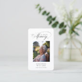 Carte De Visite "En mémoire de l'amour" Photo Funeral Prayer (Debout devant)