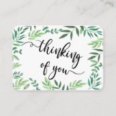 Carte De Visite En mémoire Sympathy Memorial Angel garde un cadeau (Dos)