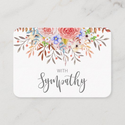 Carte De Visite En mémoire Sympathy Memorial Angel garde un cadeau (Devant)