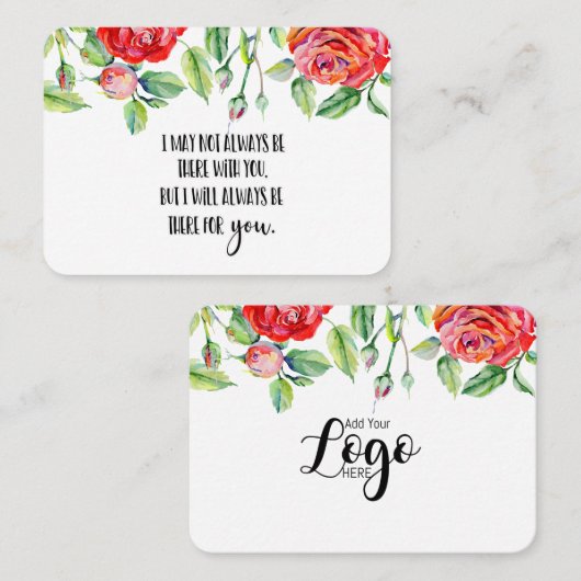 Carte De Visite En mémoire Sympathy Memorial Angel garde un cadeau (Devant / Derrière)