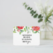 Carte De Visite En mémoire Sympathy Memorial Angel garde un cadeau (Debout devant)