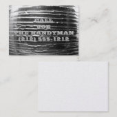 Carte de visite en métal (Devant / Derrière)