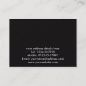 Carte de visite en métal (Dos)