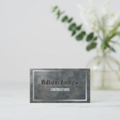 Carte de visite en métal avec bordure de construct (Debout devant)