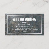 Carte de visite en métal avec bordure de construct (Dos)