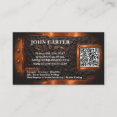 Carte de visite en métal avec code QR pour les ser (Dos)