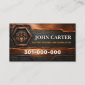 Carte de visite en métal avec code QR pour les ser (Devant)