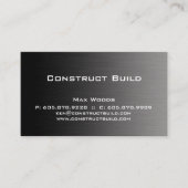 Carte de visite en métal de construction professio (Devant)