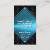 Carte de visite en métal de fabrication de (Dos)