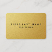 CARTE DE VISITE EN MÉTAL D'OR (Devant)