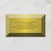 Carte de visite en métal d'or (Dos)