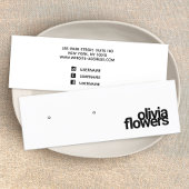 Carte de visite en noir et blanc