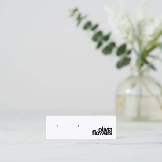 Carte de visite en noir et blanc (Debout devant)