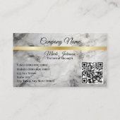 Carte de visite en or marbre moderne 1005BCG (Dos)