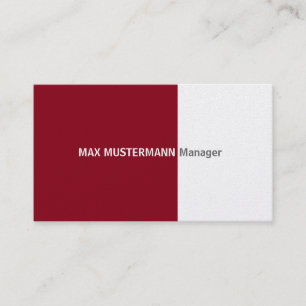 Carte de visite en or rouge foncé