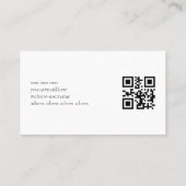 Carte de visite en papier doré avec code QR nutrit (Dos)