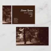 Carte De Visite En parc (Devant / Derrière)