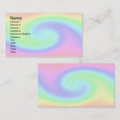 Carte de visite en pastel de vague (Devant / Derrière)