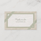 Carte de visite en pastel de wedding planner de (Dos)
