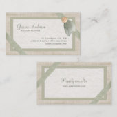 Carte de visite en pastel de wedding planner de (Devant / Derrière)