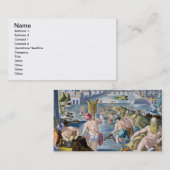 Carte De Visite En pêchant en eaux peu profondes utilisant des (Devant / Derrière)