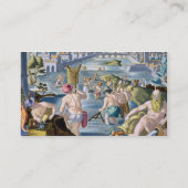 Carte De Visite En pêchant en eaux peu profondes utilisant des (Dos)