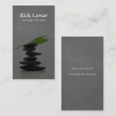 Carte de visite en pierre chaud moderne de (Devant / Derrière)